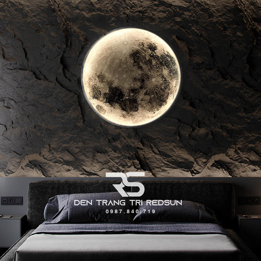Đèn Gắn Tường, Ốp Trần Trang Trí Phòng Khách, Phòng Ngủ, Cầu Thang Phong Cách Bắc Âu Hình Mặt Trăng DT-110