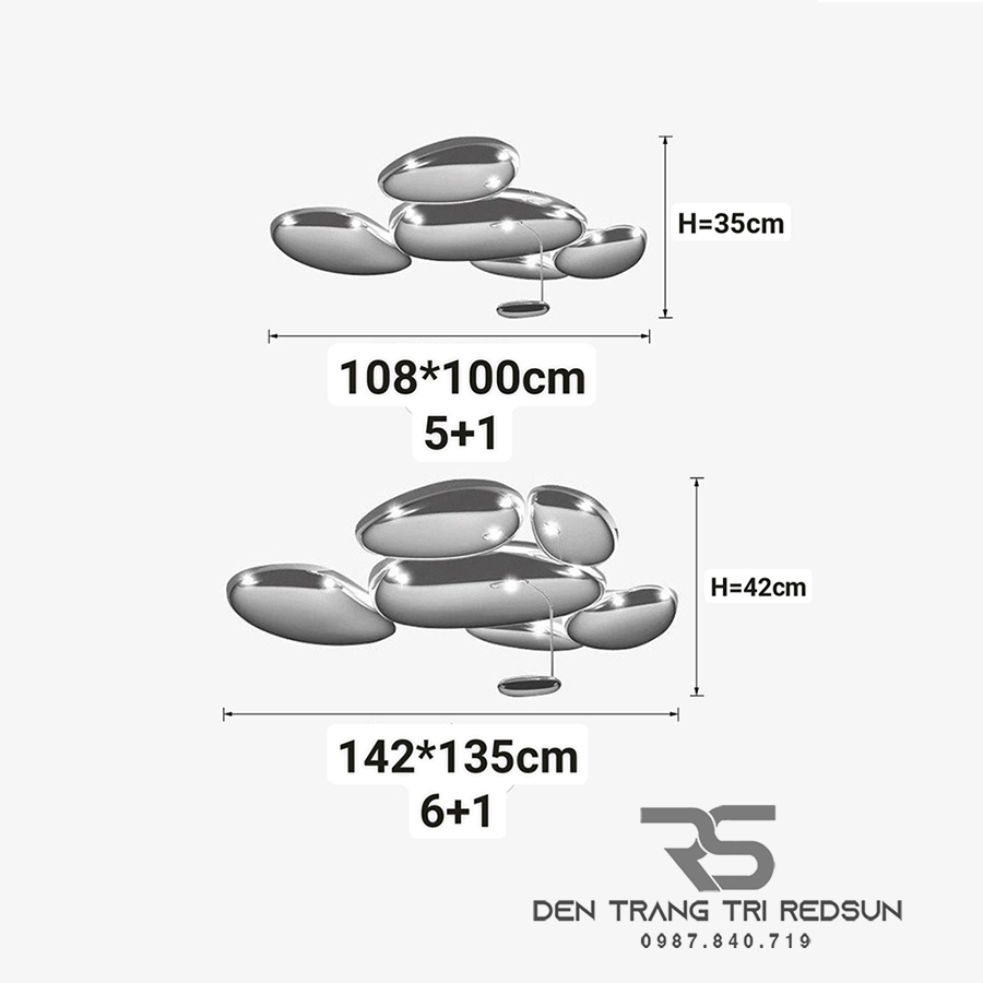 Đèn Ốp Trần Hiện Đại Phòng Khách, Phòng Ngủ Phong Cách Bắc Âu Skydro OT-019