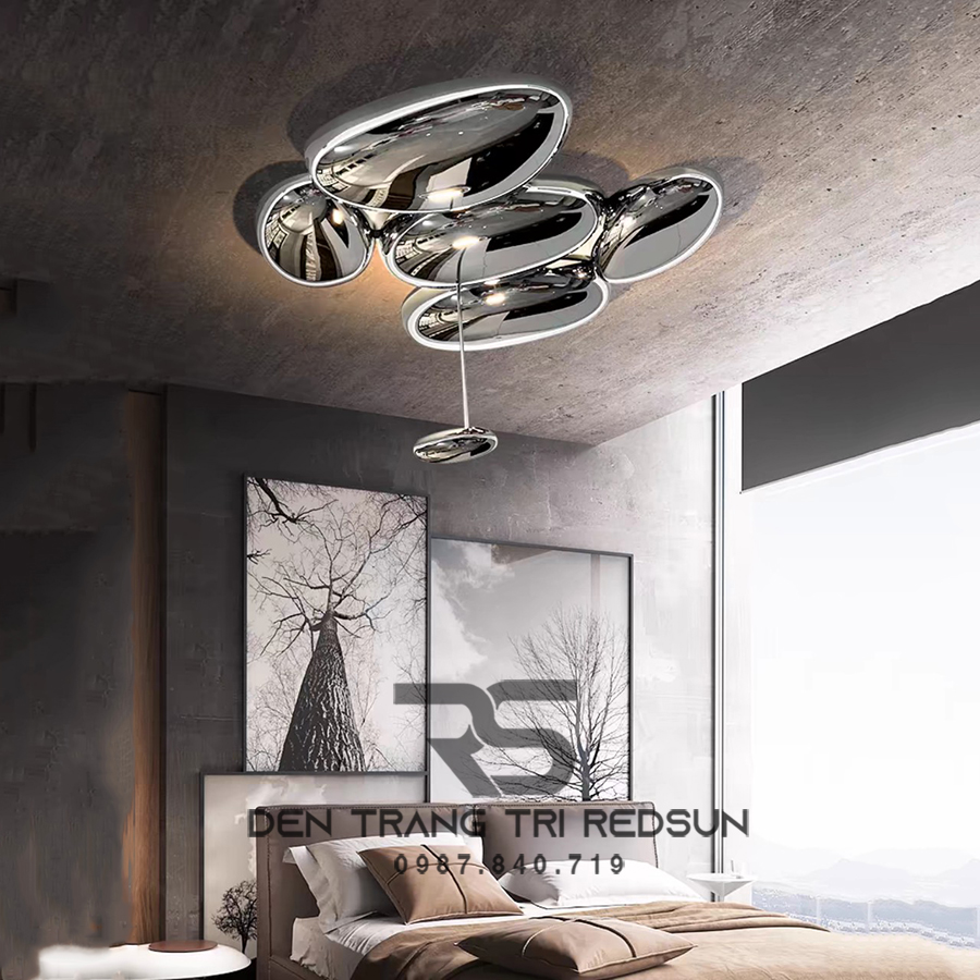 Đèn Ốp Trần Hiện Đại Phòng Khách, Phòng Ngủ Phong Cách Bắc Âu Skydro OT-019