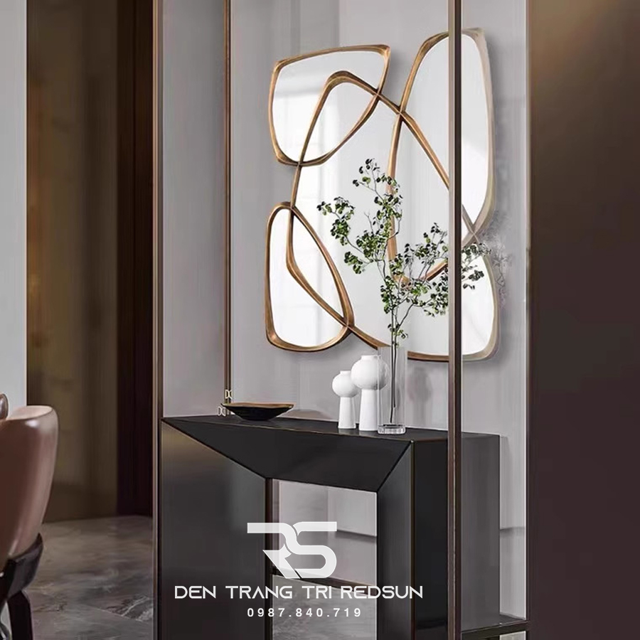Gương Treo Tường Nghệ Thuật Trang Trí Phòng Khách, Phòng Ăn, Hành Lang Phong Cách Bắc Âu GDC-010