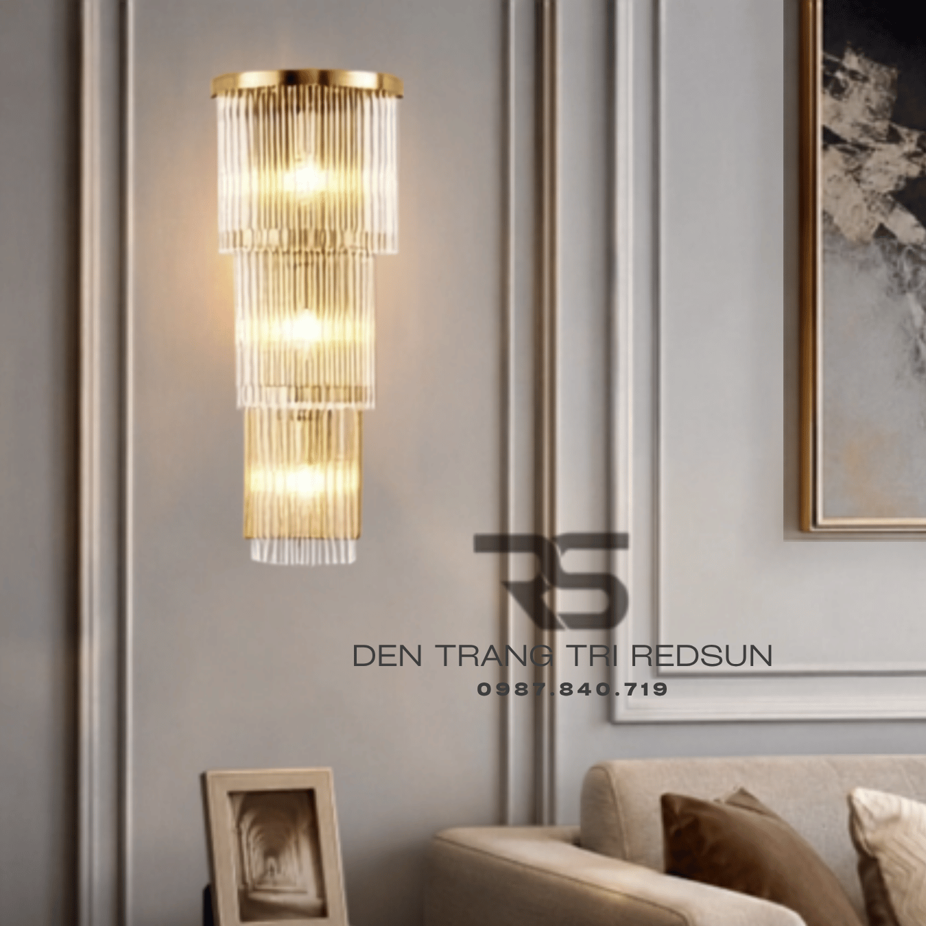 Đèn Tường Pha Lê Trang Trí Phòng Khách, Phòng Ngủ, Phòng Ăn Hiện Đại DT-C6606