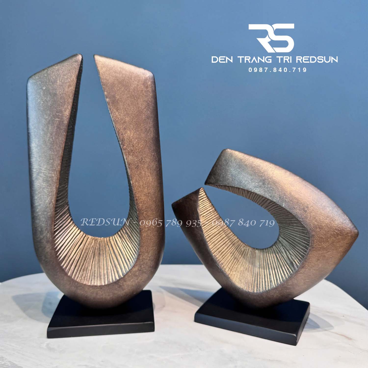 Đồ Trang Trí Nghệ Thuật Phòng Khách, Khách Sạn, Quán Cà Phê Điêu Khắc Trừu Tượng Phong Cách Bắc Âu DDC-035