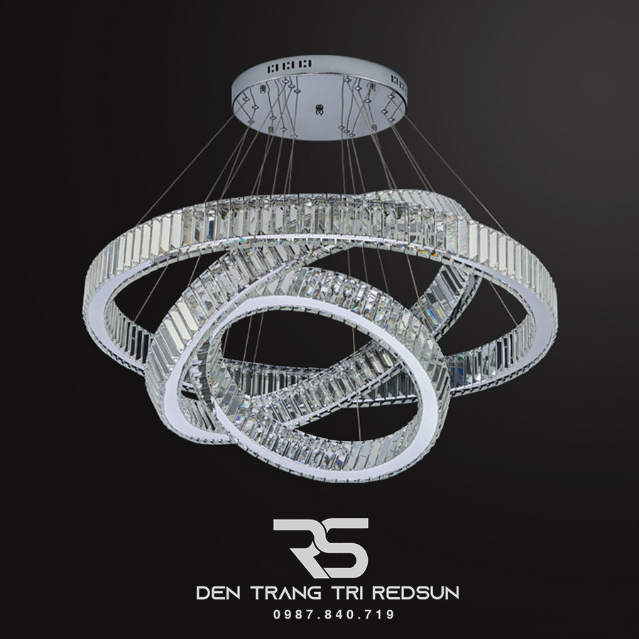 Đèn Chùm Pha Lê Hiện Đại Lắp Thông Tầng Sảnh Khách Sạn, Phòng Khách, Cầu Thang TPLTM