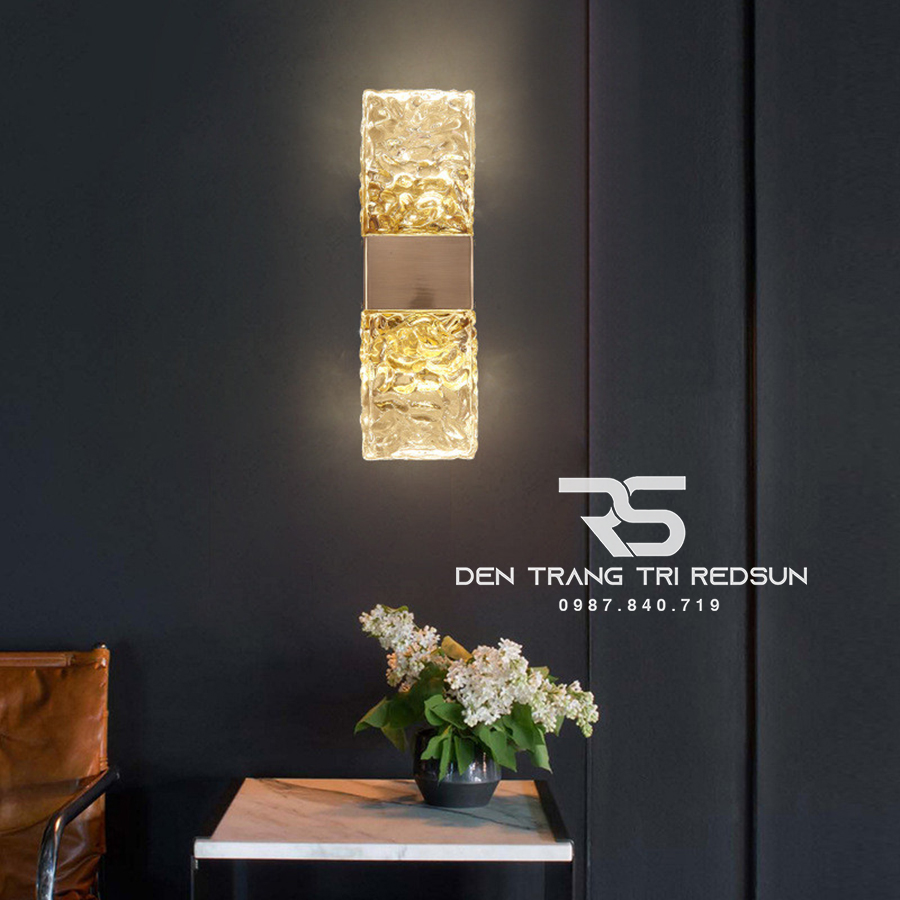 Đèn Tường Trang Trí Phòng Khách, Phòng Ngủ, Cầu Thang Phong Cách Bắc Âu Chất Liệu Pha Lê DT-1024