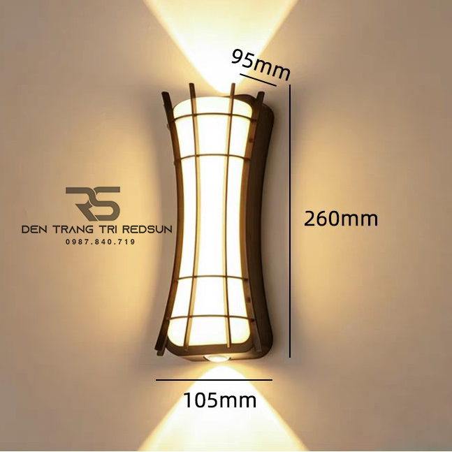 Đèn Tường Chống Nước Trang Trí Ngoài Trời Nhà Hàng, Khách Sạn, Biệt Thự, Sân Vườn DTOD-SW3022