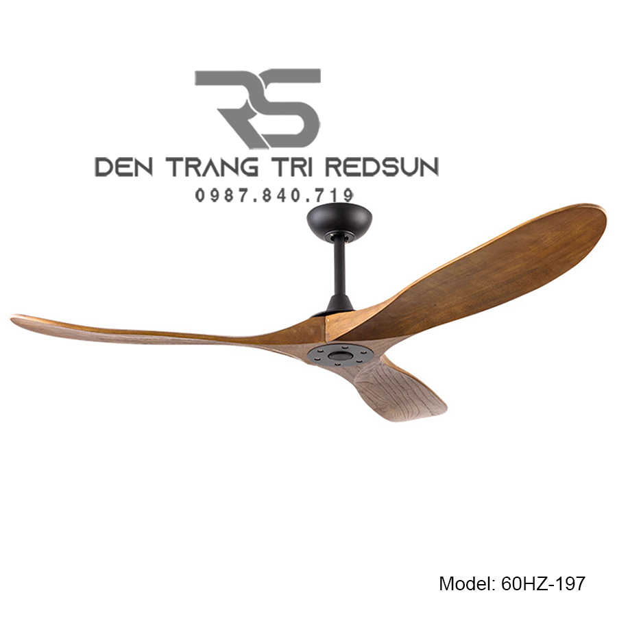 Quạt Trần Trang Trí Phòng Khách, Phòng Ngủ - 60HZ-197D