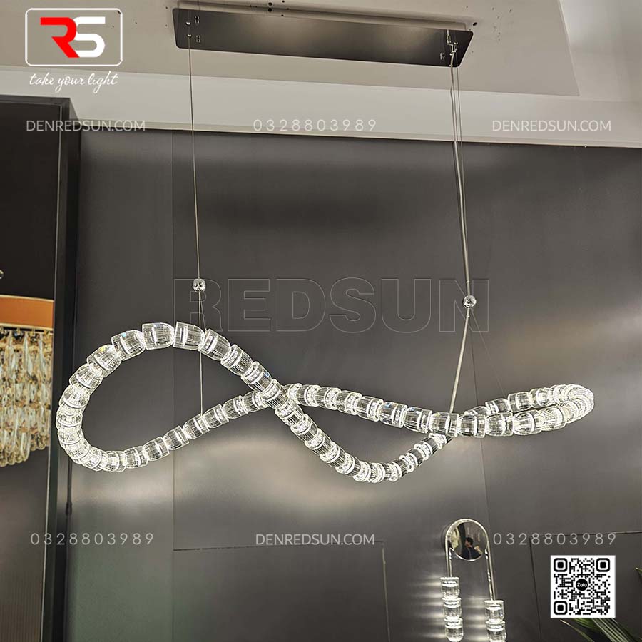 Đèn Thả Pha Lê Bàn Ăn, Bàn Đảo, Quầy Lễ Tân Khách Sạn, Nhà Hàng Sang Trọng HTK-NKFZ004