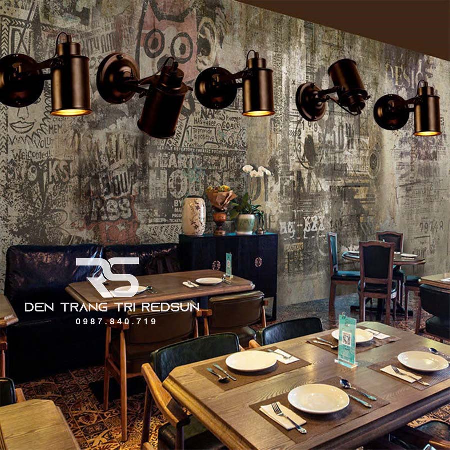 Đèn Tường Phong Cách Vintage Trang Trí Quán Cafe, Nhà Hàng, Phòng Khách, Phòng Ngủ, Cầu Thang DT1117