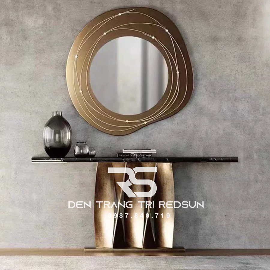 Gương Treo Tường Nghệ Thuật Trang Trí Phòng Khách, Phòng Ăn, Hành Lang Phong Cách Bắc Âu GDC-014