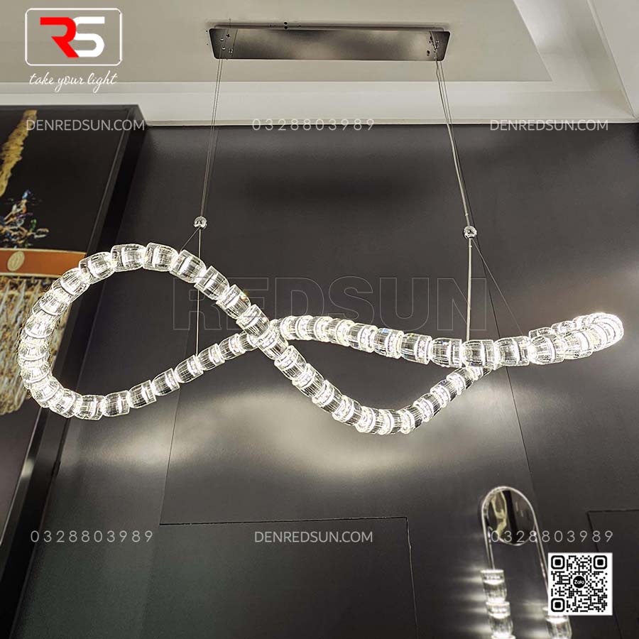 Đèn Thả Pha Lê Bàn Ăn, Bàn Đảo, Quầy Lễ Tân Khách Sạn, Nhà Hàng Sang Trọng HTK-NKFZ004