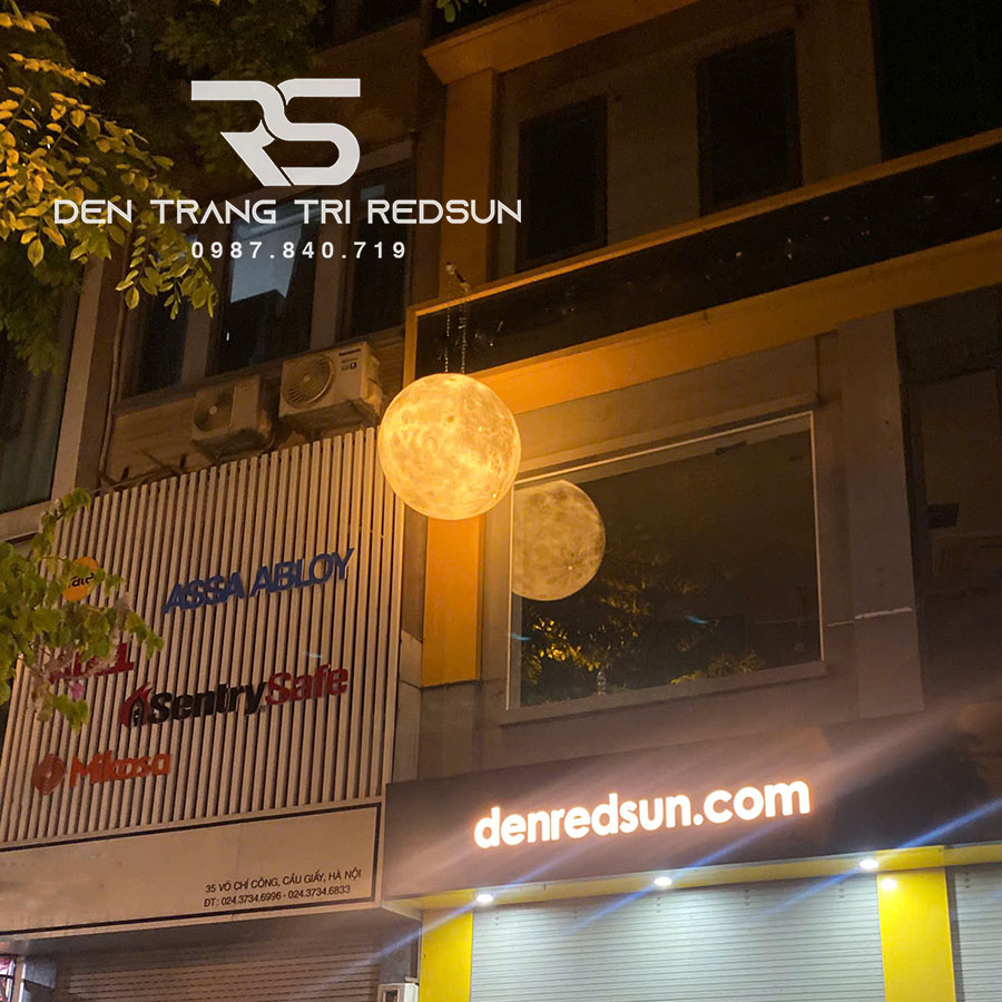 Đèn Mặt Trăng Siêu To Khổng Lồ 3D Lắp Trang Trí Ngoài Trời DC-T109