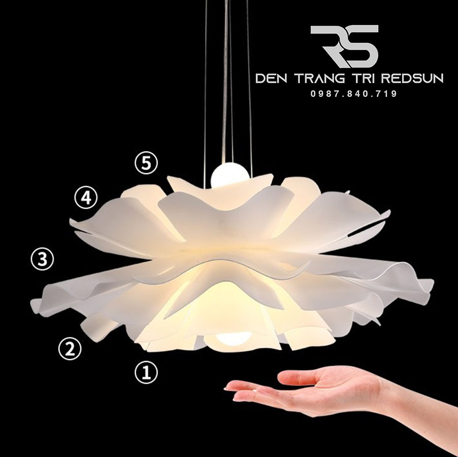 Đèn Thả Trần Dáng Hoa Hiện Đại Chất Liệu Acrylic Phong Cách Bắc Âu CDT-T042