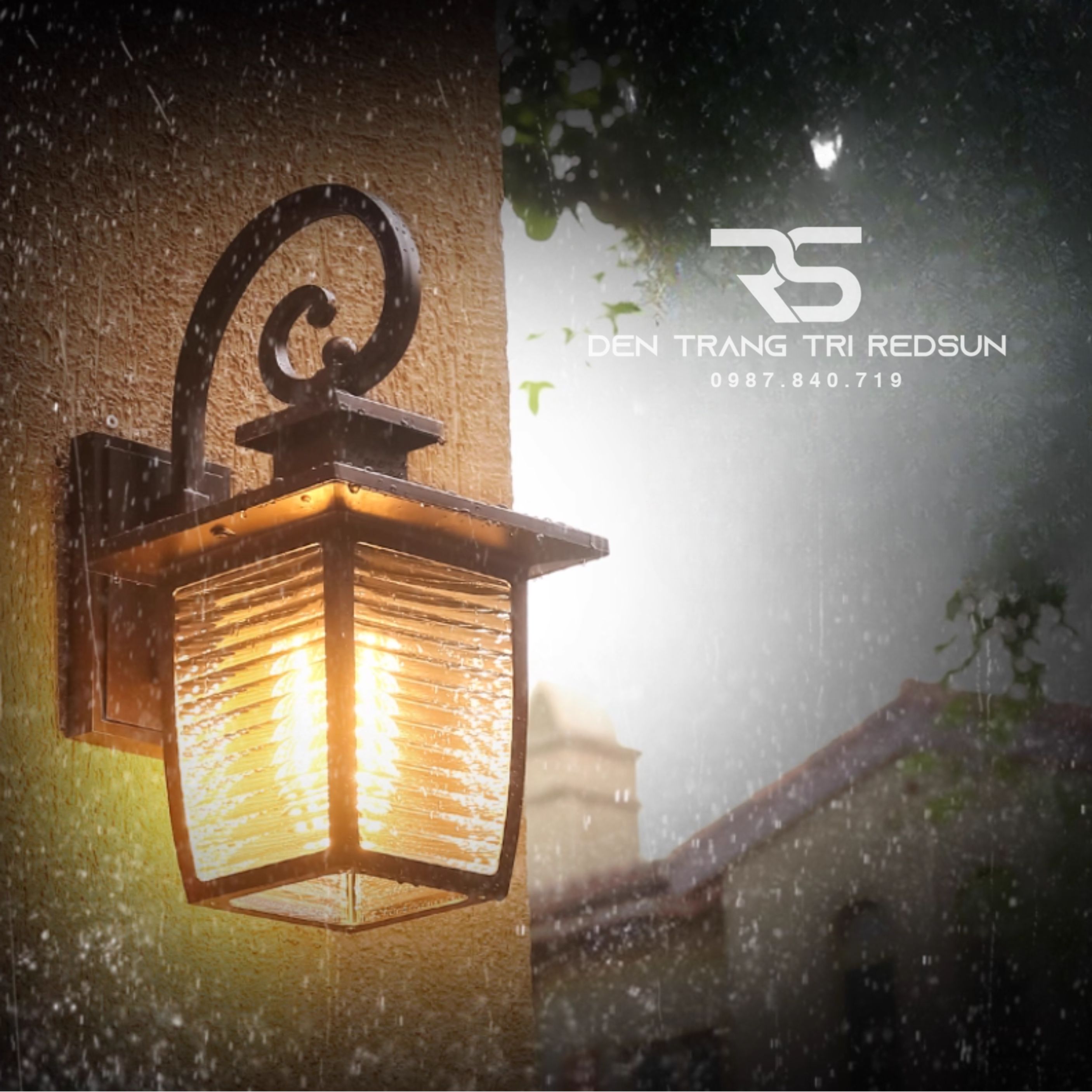 Đèn Tường Chùa Hợp Kim Lắp Ngoài Trời DT-C614