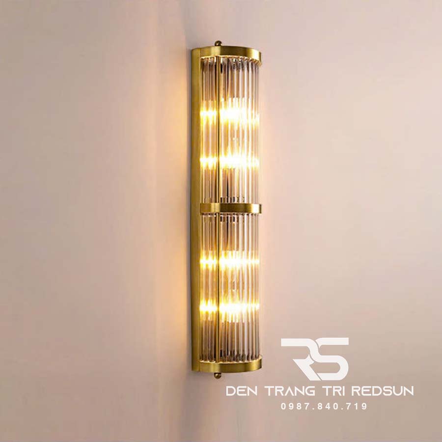 Đèn Tường Trang Trí Phòng Khách, Phòng Ngủ, Cầu Thang Phong Cách Bắc Âu Chất Liệu Pha Lê DTP-011