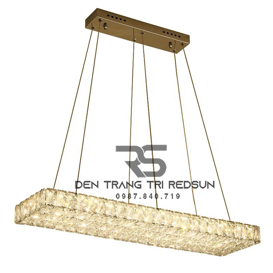 Đèn Thả Pha Lê Bàn Ăn, Bàn Đảo Hiện Đại TPL084