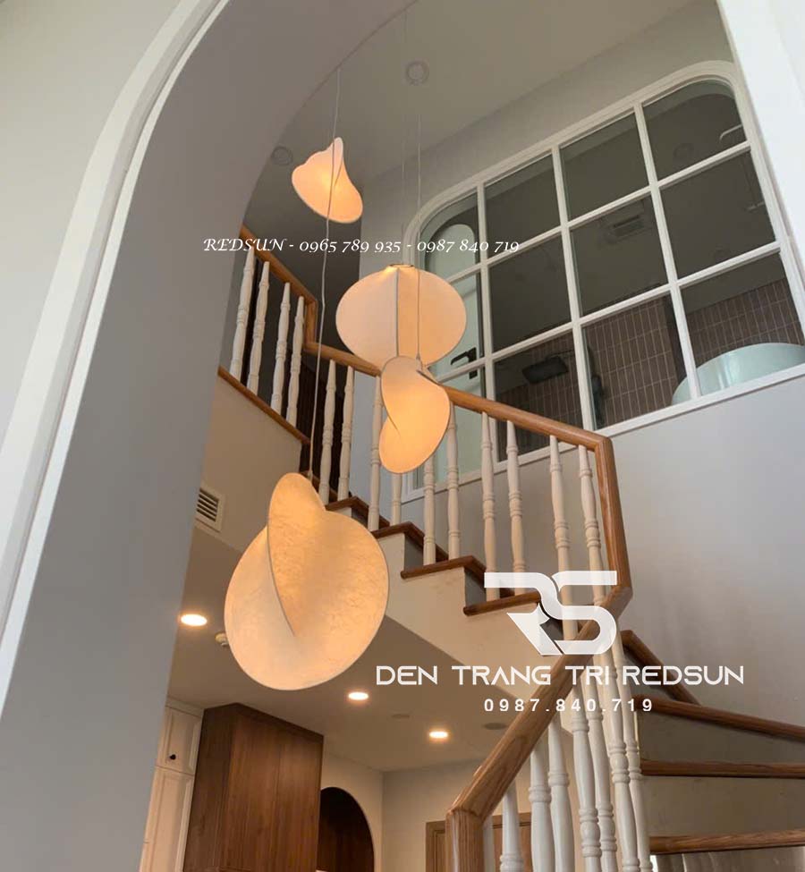 Đèn Thả Gió Hiện Đại Phong Cách Nhật Bản Wabi-sabi Chất Liệu Vải Lụa CDT-T046