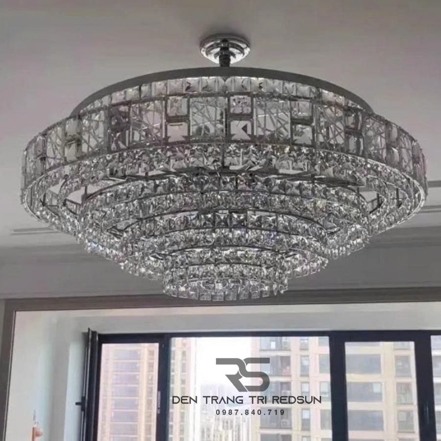 Đèn Chùm Pha Lê Hiện Đại Trang Trí Phòng Khách, Phòng Ăn, Sảnh Chờ DCP-010