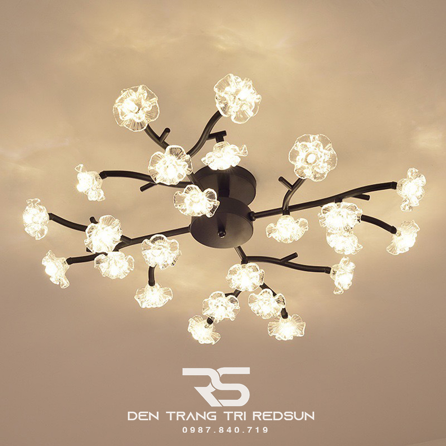 Đèn Ốp Trần Hiện Đại Phong Cách Bắc Âu Hoa Mai D982