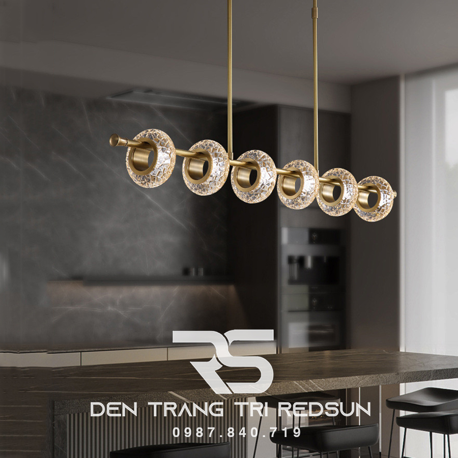 Đèn Thả Bàn Ăn Hiện Đại Phong Cách Bắc Âu Choá Pha Lê DC-BTTK108N6