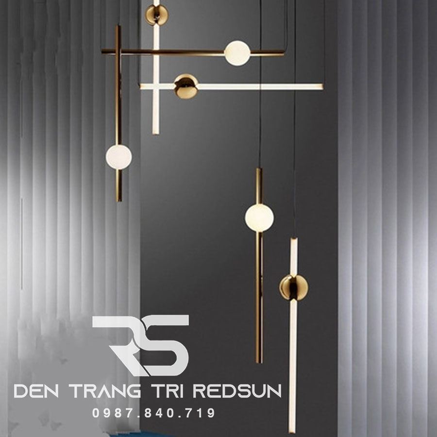 Đèn Thả Phòng Khách, Phòng Ngủ, Bàn Ăn Hiện Đại Phong Cách Bắc Âu Choá Thuỷ Tinh CDT-T008