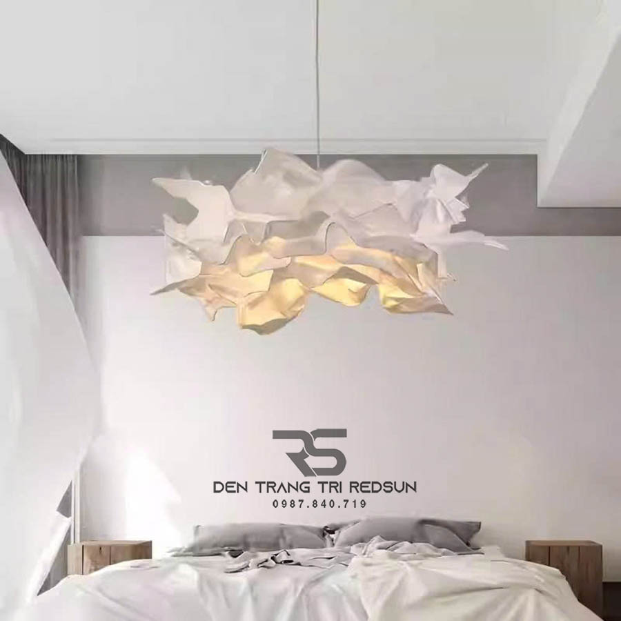 Đèn Thả Phòng Khách, Phòng Ăn, Phòng Ngủ Hiện Đại Hình Hoa Chất Liệu Giấy CDT-1061
