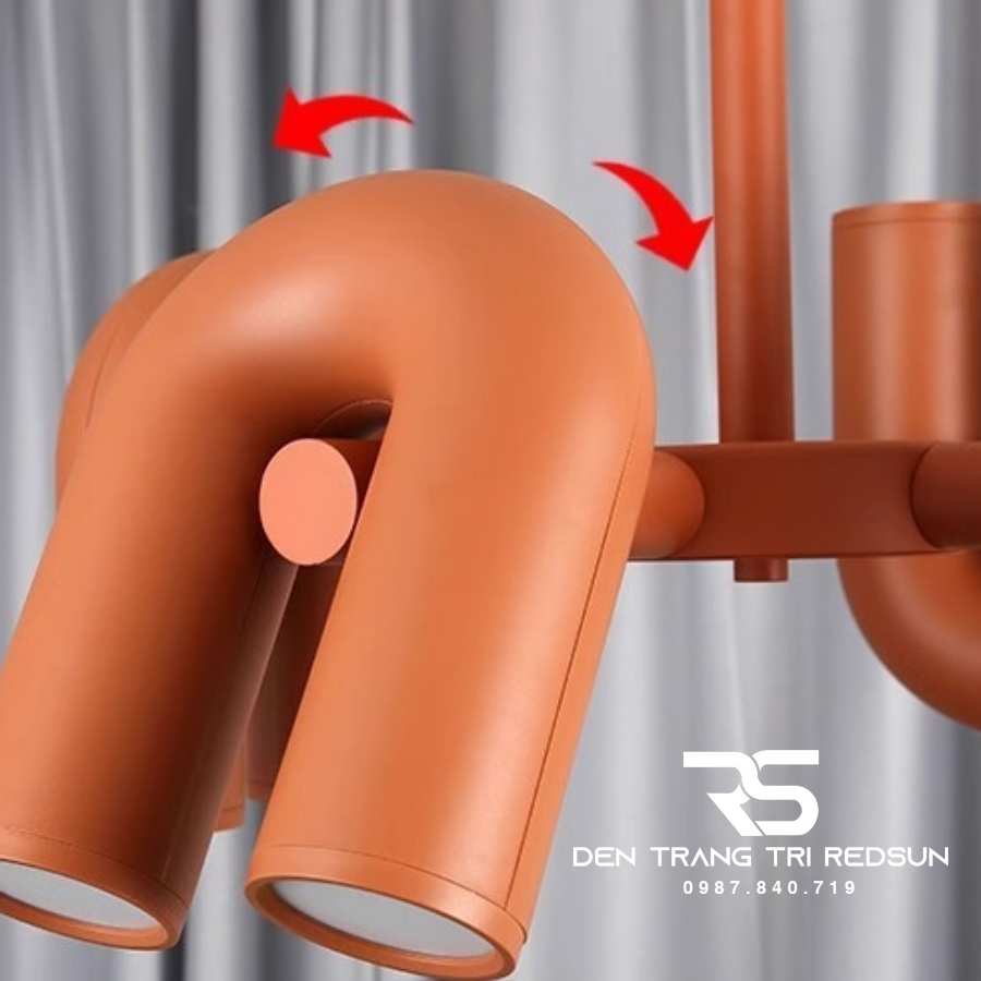 Đèn Chùm Trang Trí Phòng Khách, Sảnh Chờ, Phòng Ăn, Phòng Ngủ Hình Chữ U Phong Cách Bắc Âu DC-1031