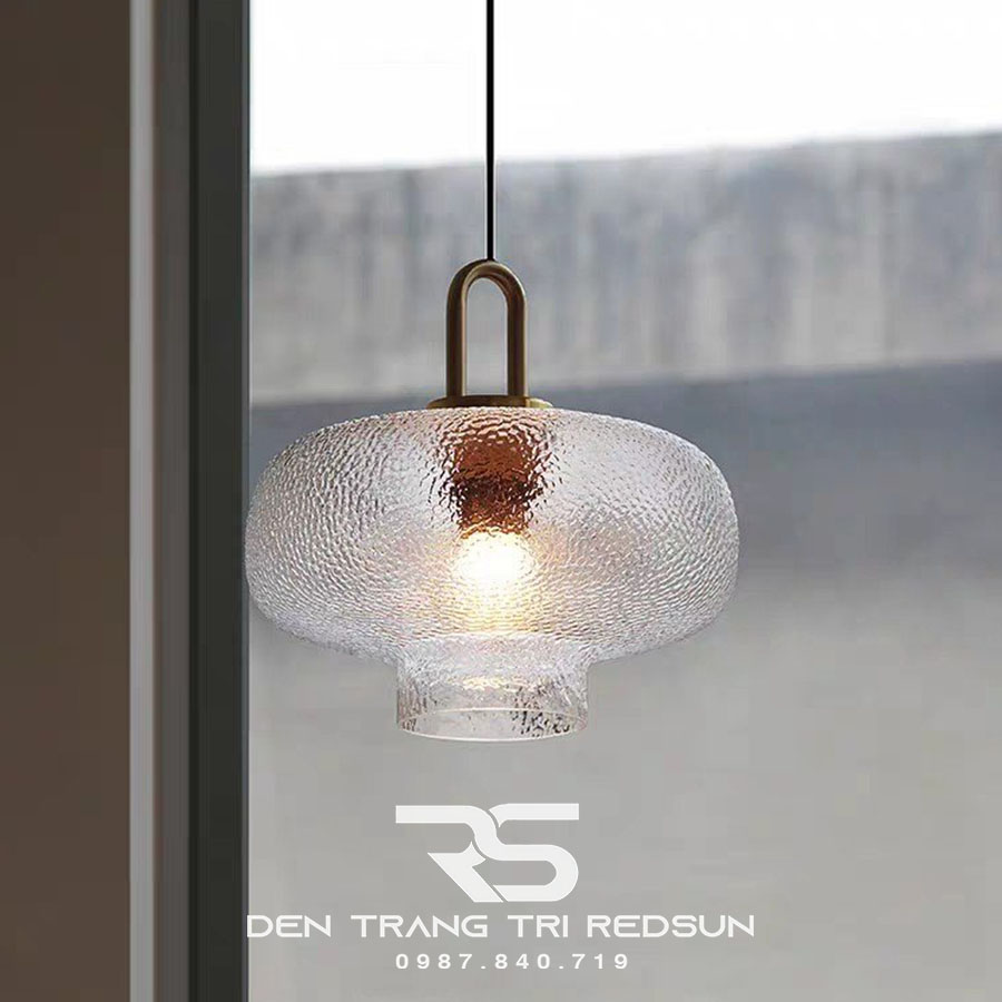 Đèn Thả Phòng Khách, Phòng Ngủ, Bàn Ăn Hiện Đại Phong Cách Bắc Âu  Choá Thuỷ Tinh CDT-T048 Dáng A