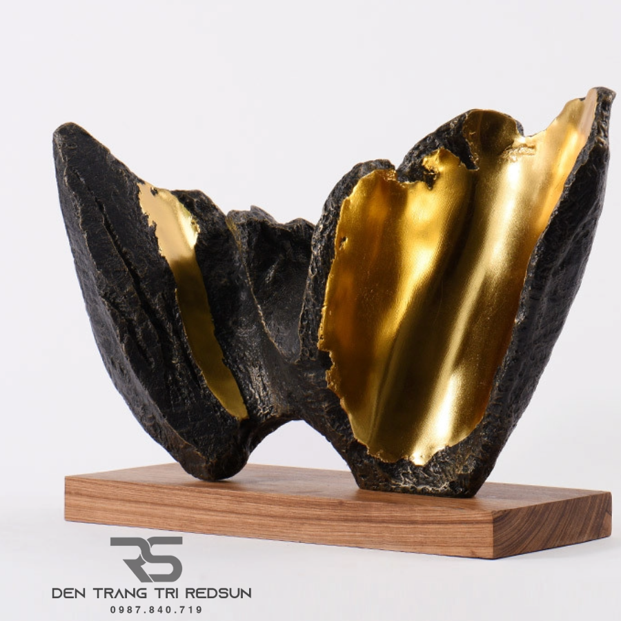 Đồ Trang Trí Nghệ Thuật Phòng Khách, Hành Lang, Sảnh Chờ Nhà Hàng, Khách Sạn Điêu Khắc Dạng Hình Học DDC-ZG008