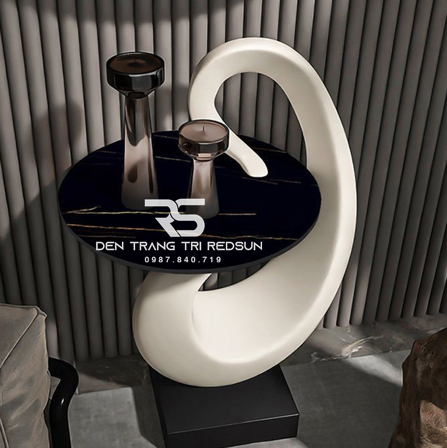 Bàn Để Góc Trang Trí Nội Thất Trừu Tượng Hiện Đại Hình Thiên Nga Phong Cách Pháp DDC-ZG003