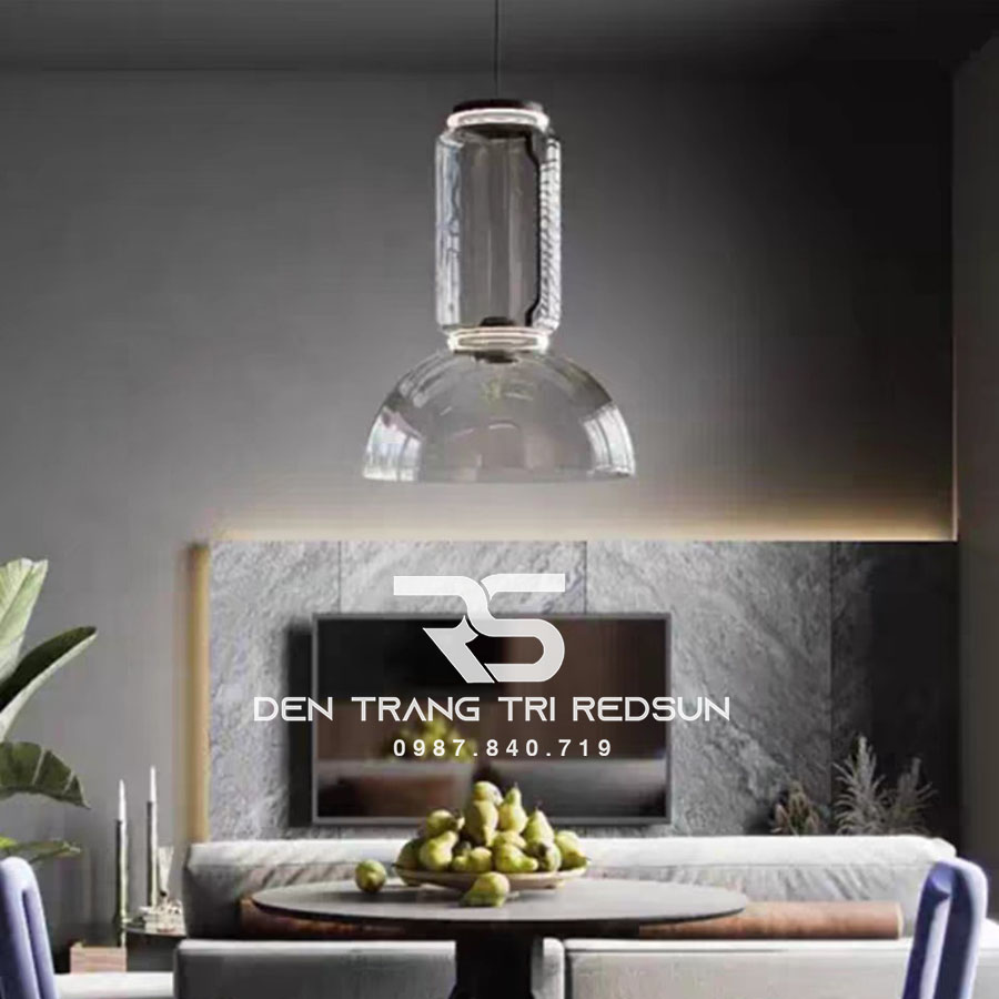 Đèn Thả Bàn Ăn Hiện Đại Phong Cách Italia Chóa Thủy Tinh CDT-T056