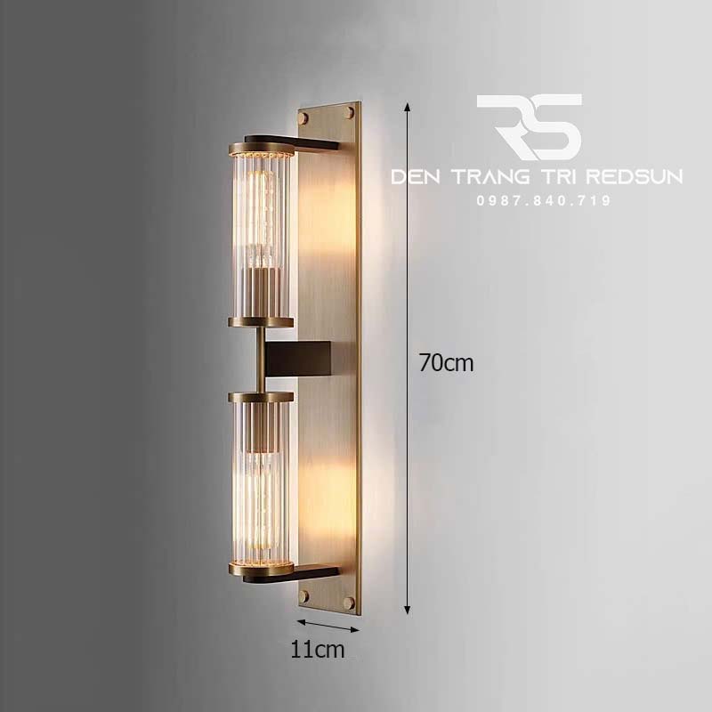 Đèn Tường Trang Trí Phòng Khách, Phòng Ngủ, Cầu Thang Phong Cách Bắc Âu Chất Liệu Pha Lê DTP-009