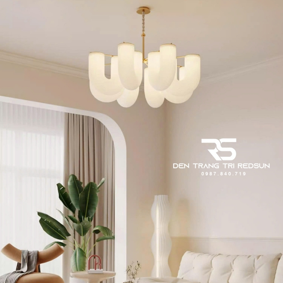 Đèn Chùm Trang Trí Phòng Khách, Sảnh Chờ, Phòng Ăn, Phòng Ngủ Hình Chữ U Phong Cách Bắc Âu DC-T110