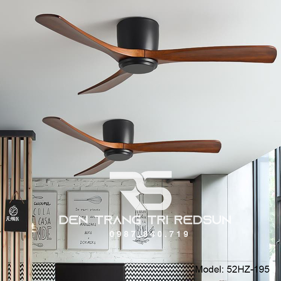 Quạt Trần Trang Trí Phòng Khách, Phòng Ngủ - 52HZ-195