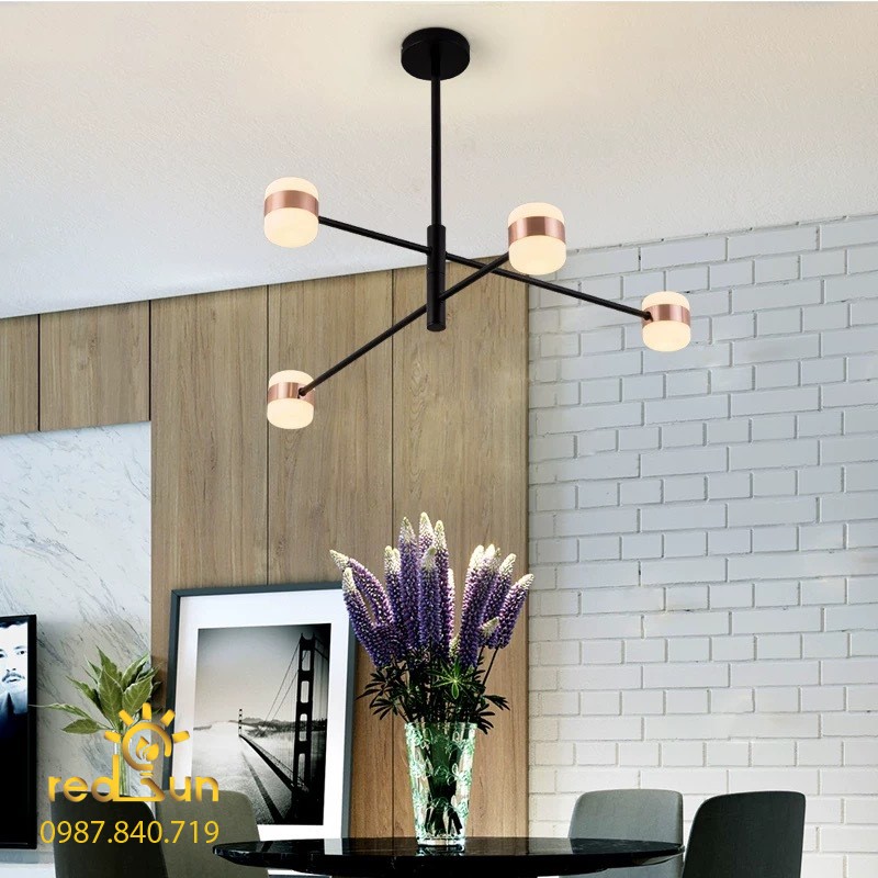 Đèn chùm Nordic thân xoay chóa trụ DC-T017