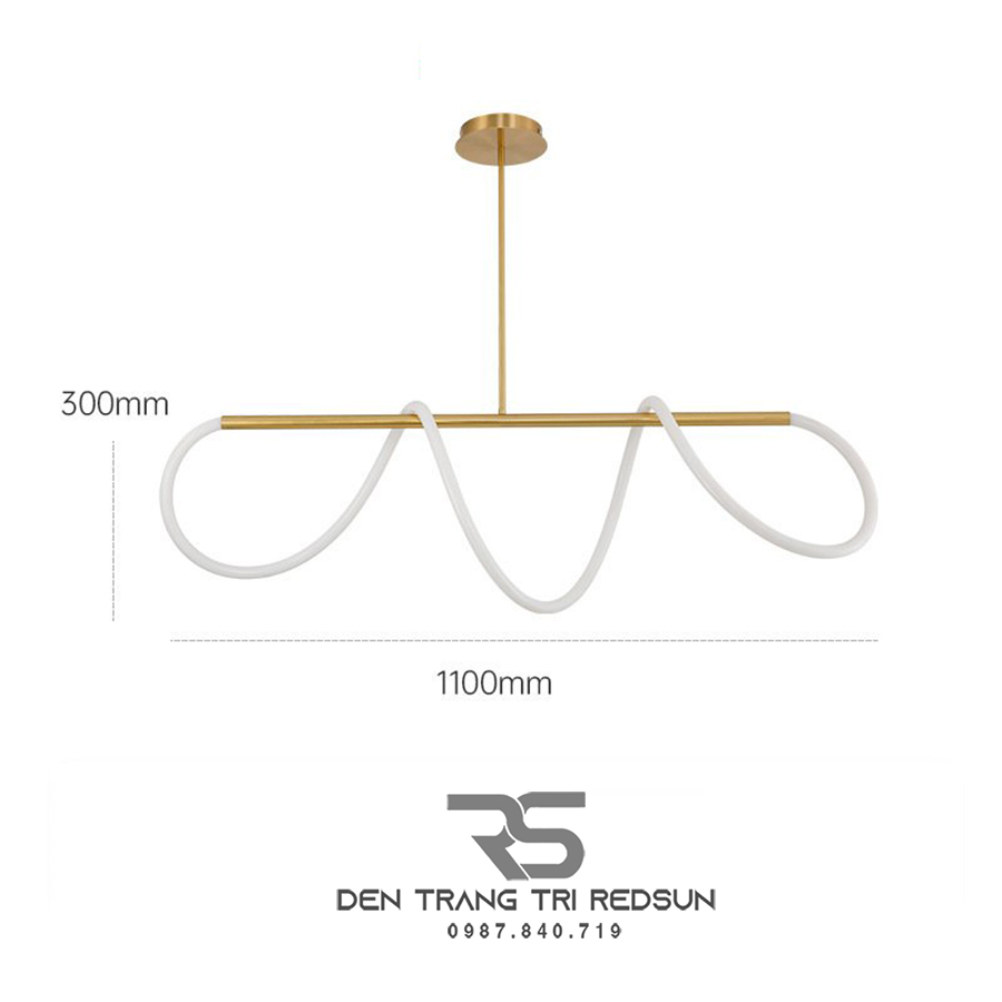 Đèn Thả Bàn Ăn Hiện Đại Bắc Âu LED Ống Xoắn DC-L053