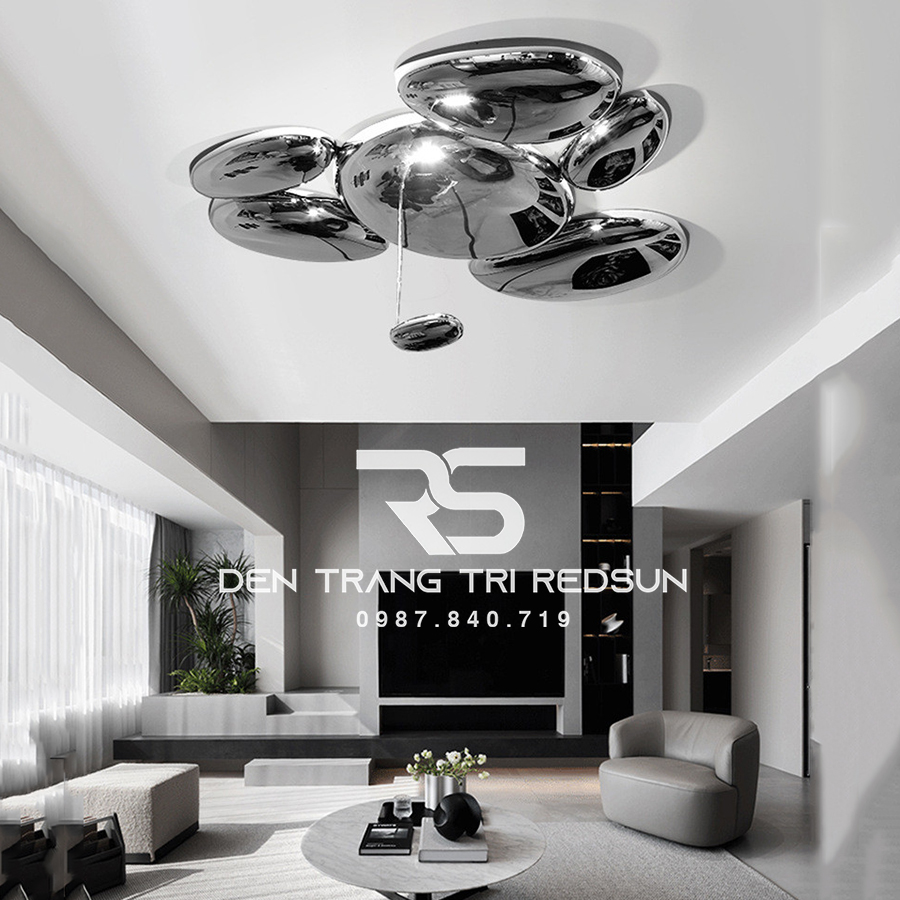 Đèn Ốp Trần Hiện Đại Phòng Khách, Phòng Ngủ Phong Cách Bắc Âu Skydro OT-019