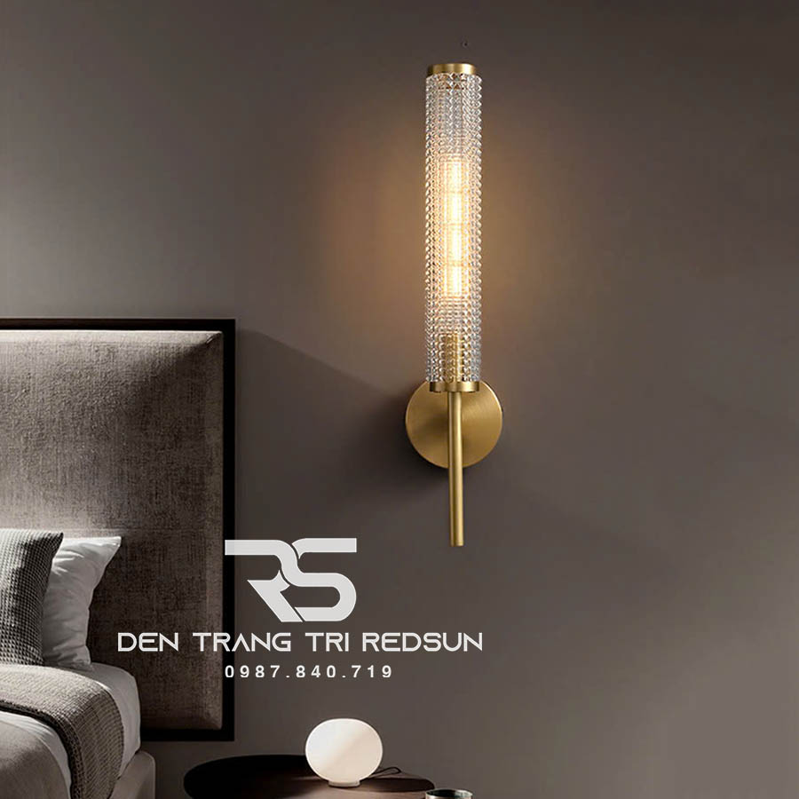 Đèn Tường Trang Trí Phòng Khách, Phòng Ngủ, Cầu Thang Phong Cách Bắc Âu Chất Liệu Pha Lê DTP-006