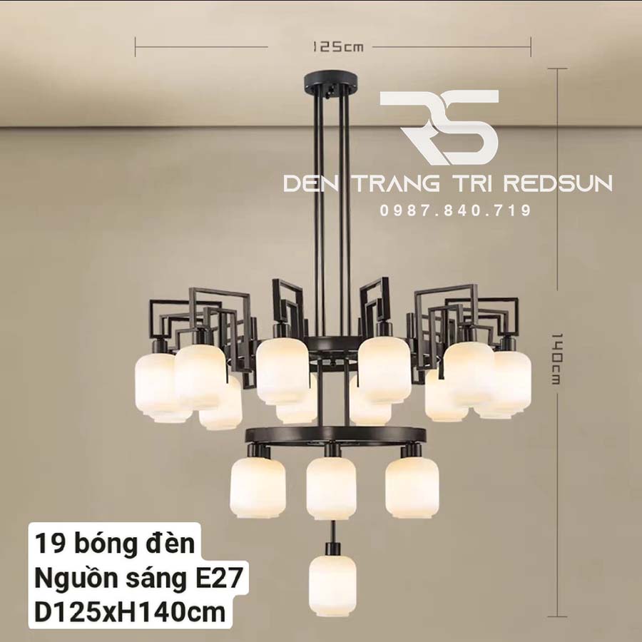 Đèn Chùm Phòng Khách Phong Cách Indochine IDC-017