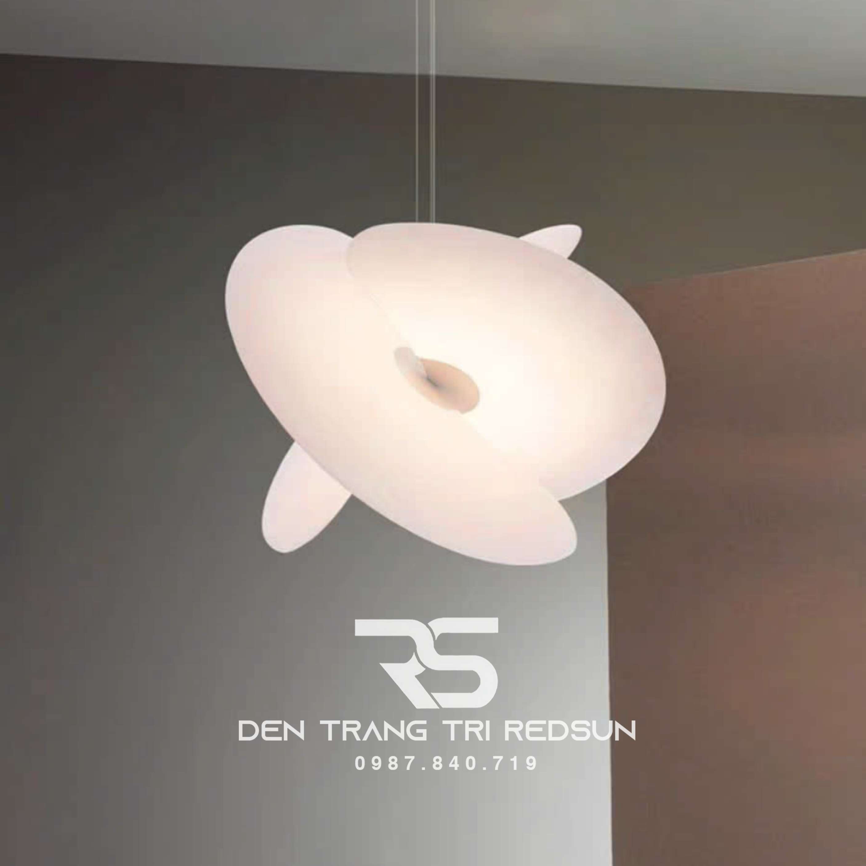 Đèn Chùm Trang Trí Phòng Khách Phòng Ngủ Phòng Ăn Ba Lá Phong Cách Bắc Âu DC-T095