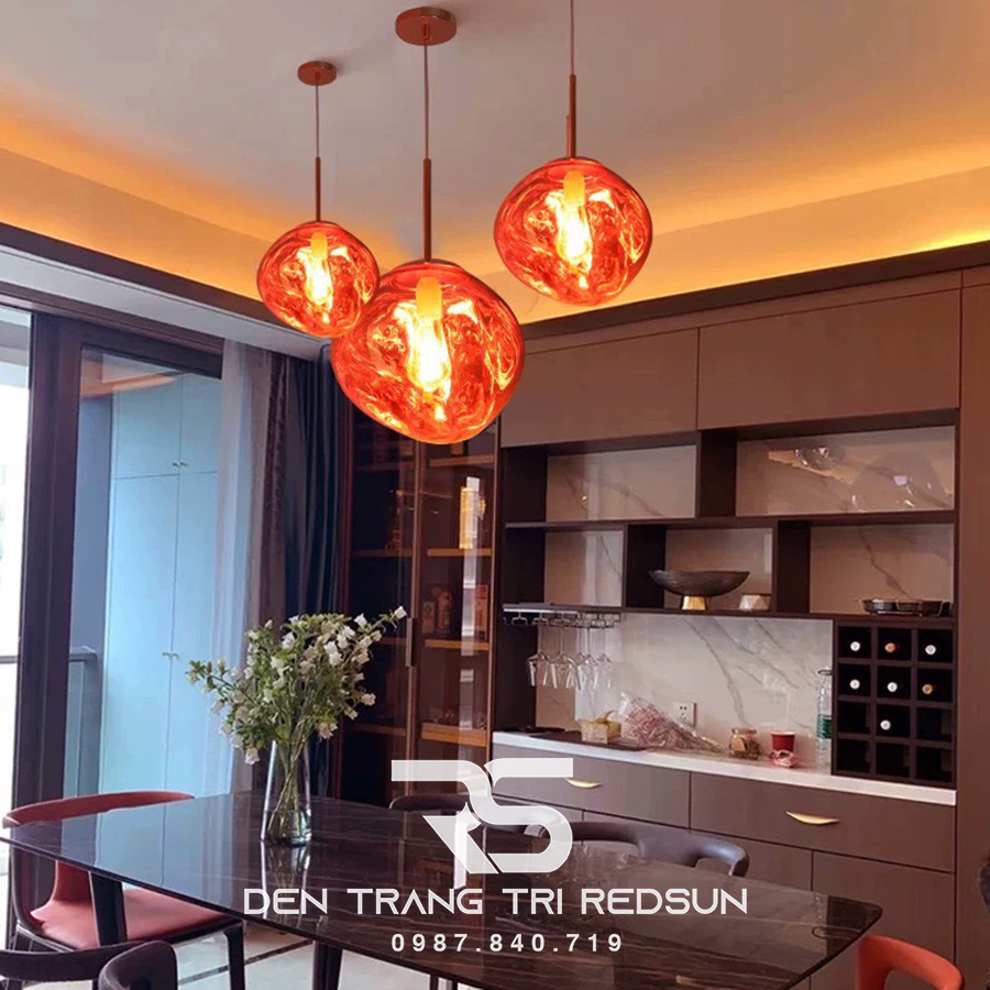 Đèn Thả Trần Hiện Đại Nham Thạch Phong Cách Bắc Âu Chất Liệu Thuỷ Tinh CDT-T053