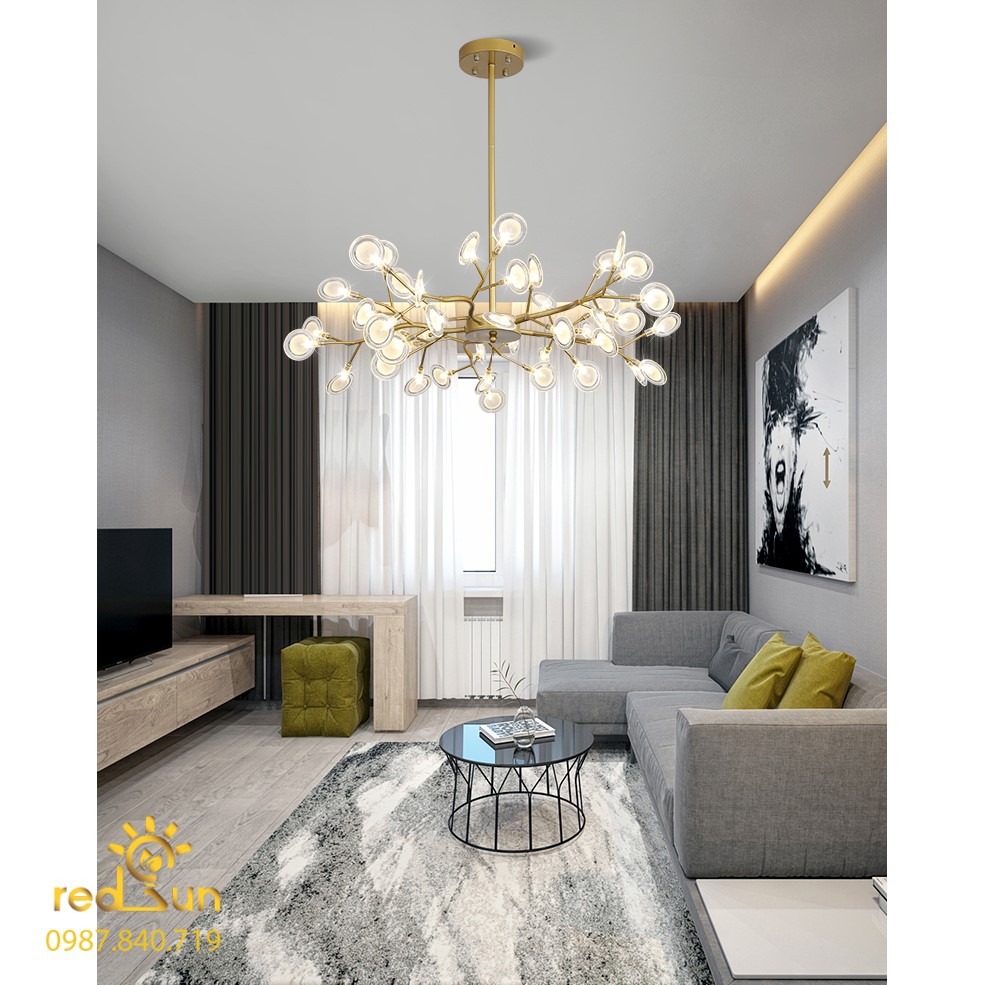 Chùm Hera dáng tròn 45 lá (nhựa) DC-L006