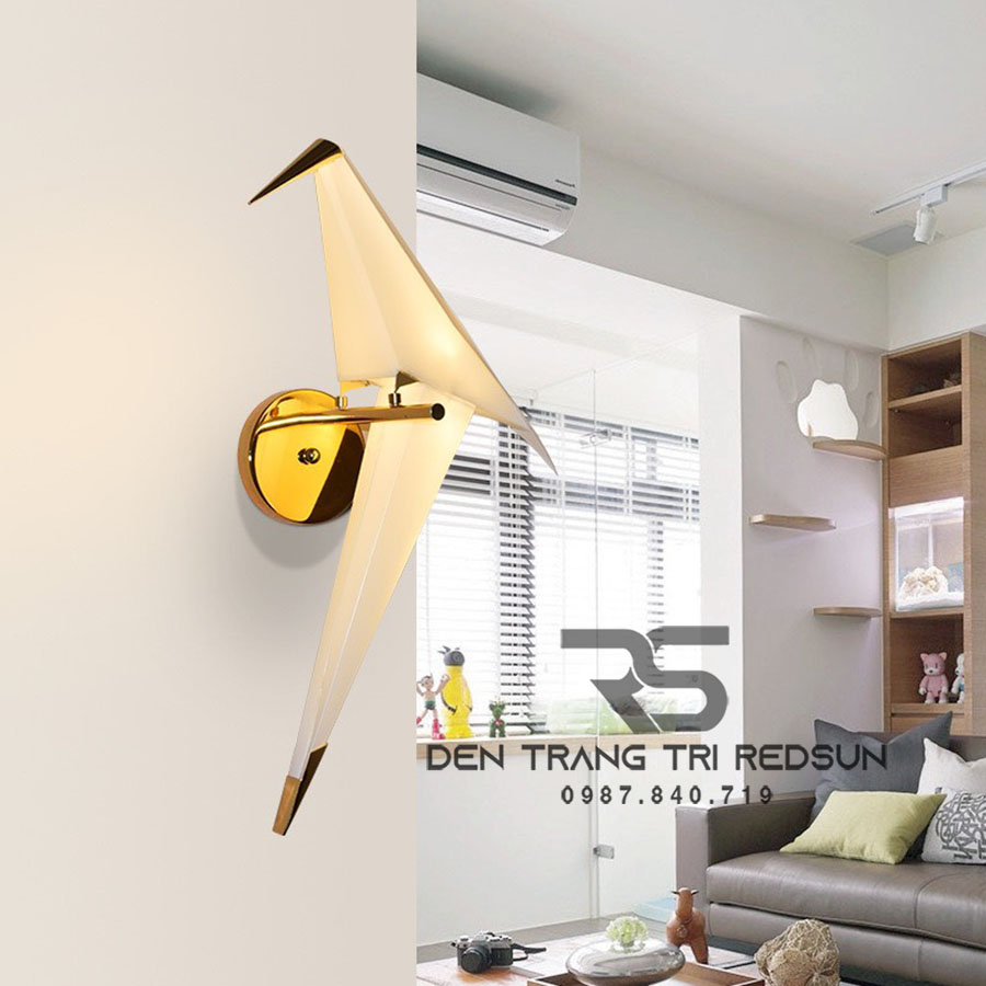Đèn Tường Phòng Khách, Phòng Ngủ, Cầu Thang Hiện Đại Phong Cách Bắc Âu Sáng Tạo Hình Hạc Giấy DT-BVK23T1