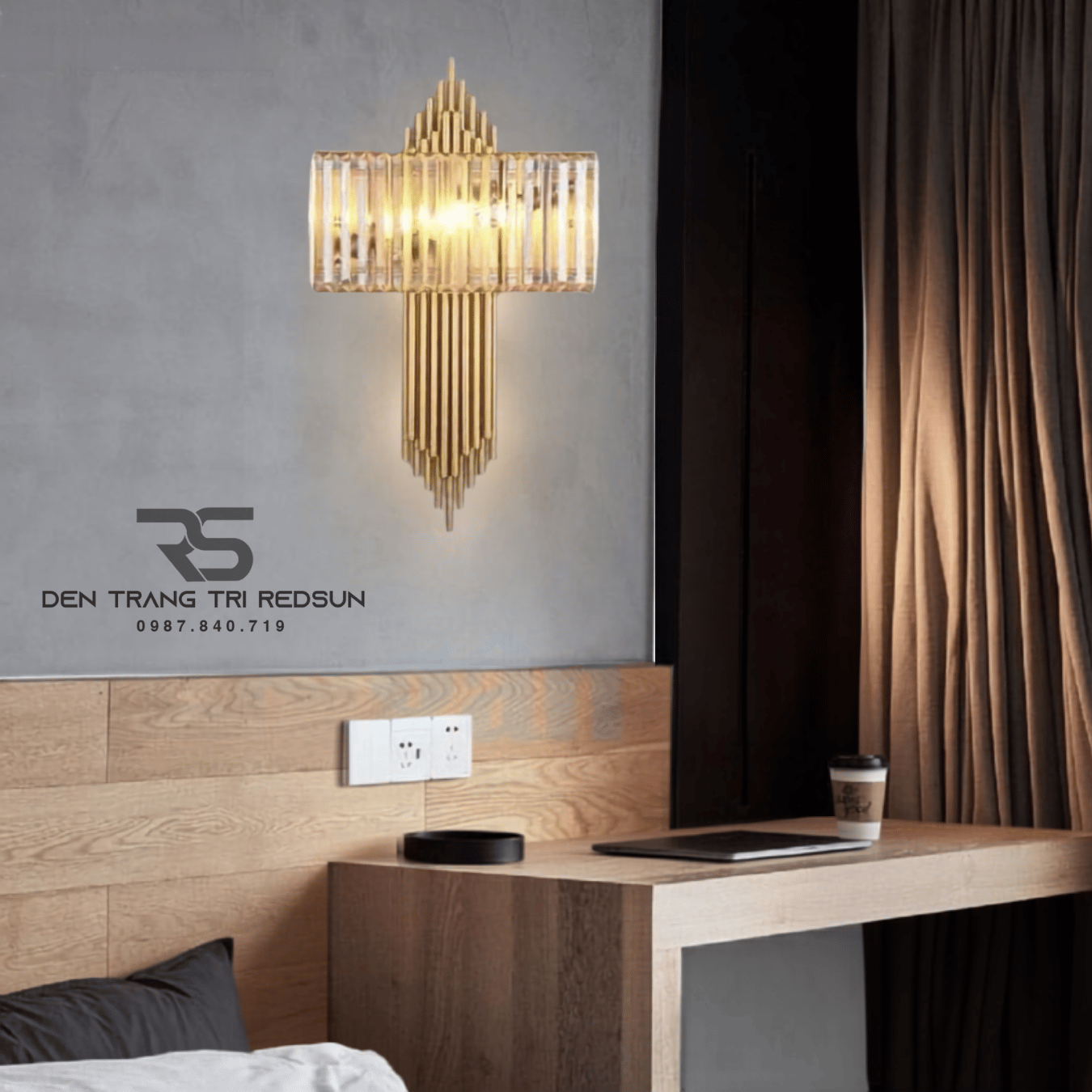 Đèn Tường Pha Lê Trang Trí Phòng Khách, Phòng Ngủ, Phòng Ăn Hiện Đại DT-C6663S