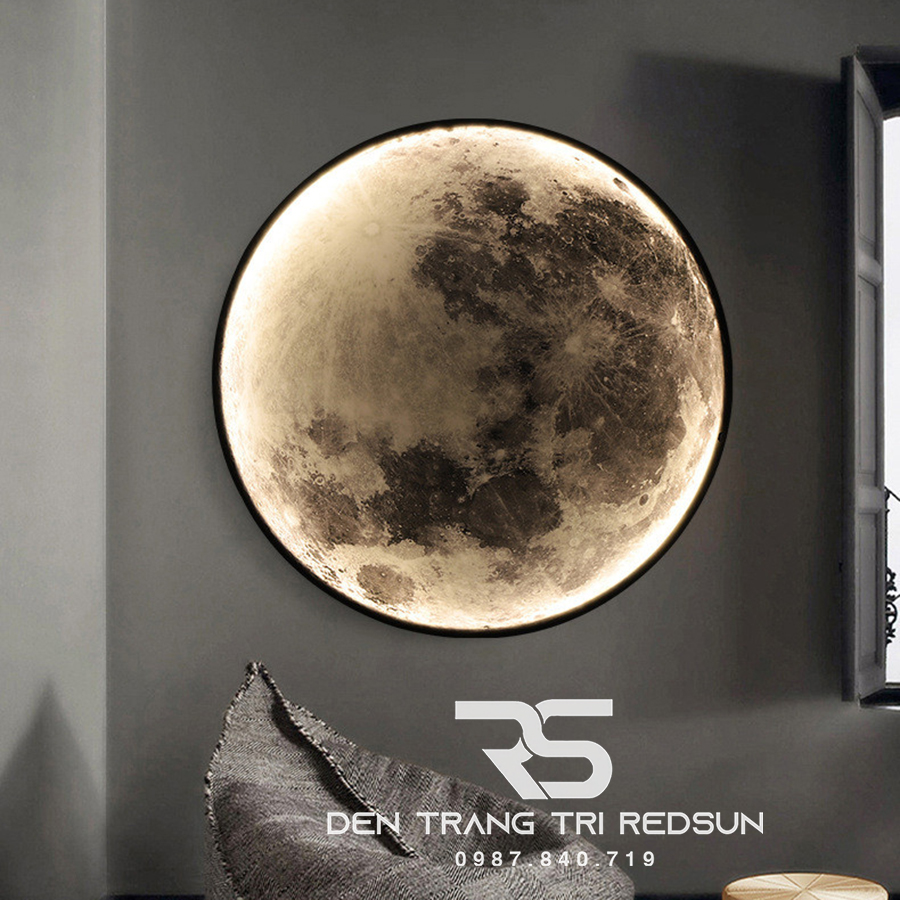 Đèn Gắn Tường, Ốp Trần Trang Trí Phòng Khách, Phòng Ngủ, Cầu Thang Phong Cách Bắc Âu Hình Mặt Trăng DT-110