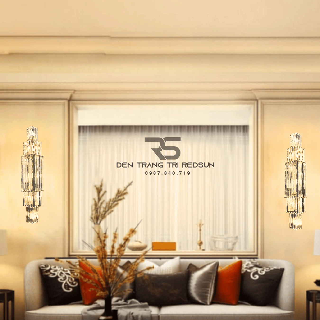 Đèn Tường Pha Lê Trang Trí Phòng Khách, Phòng Ngủ, Phòng Ăn Hiện Đại DT-C6891