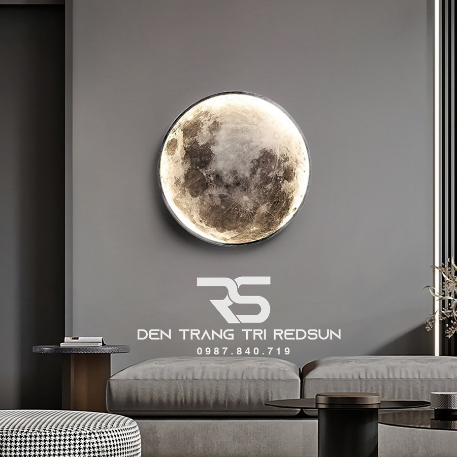 Đèn Gắn Tường, Ốp Trần Trang Trí Phòng Khách, Phòng Ngủ, Cầu Thang Phong Cách Bắc Âu Hình Mặt Trăng DT-110