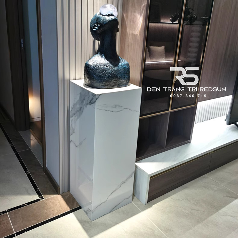 Bệ Đá Cẩm Thạch Nhân Tạo Trang Trí Nội Thất Phong Cách Bắc Âu - BTT
