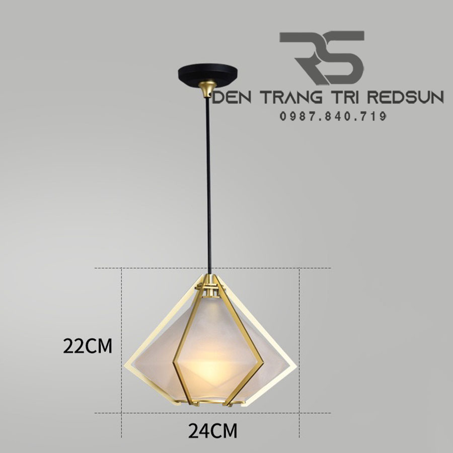 Đèn Thả Bàn Ăn Hiện Đại Phong Cách Bắc Âu Choá Thuỷ Tinh CDT-T003