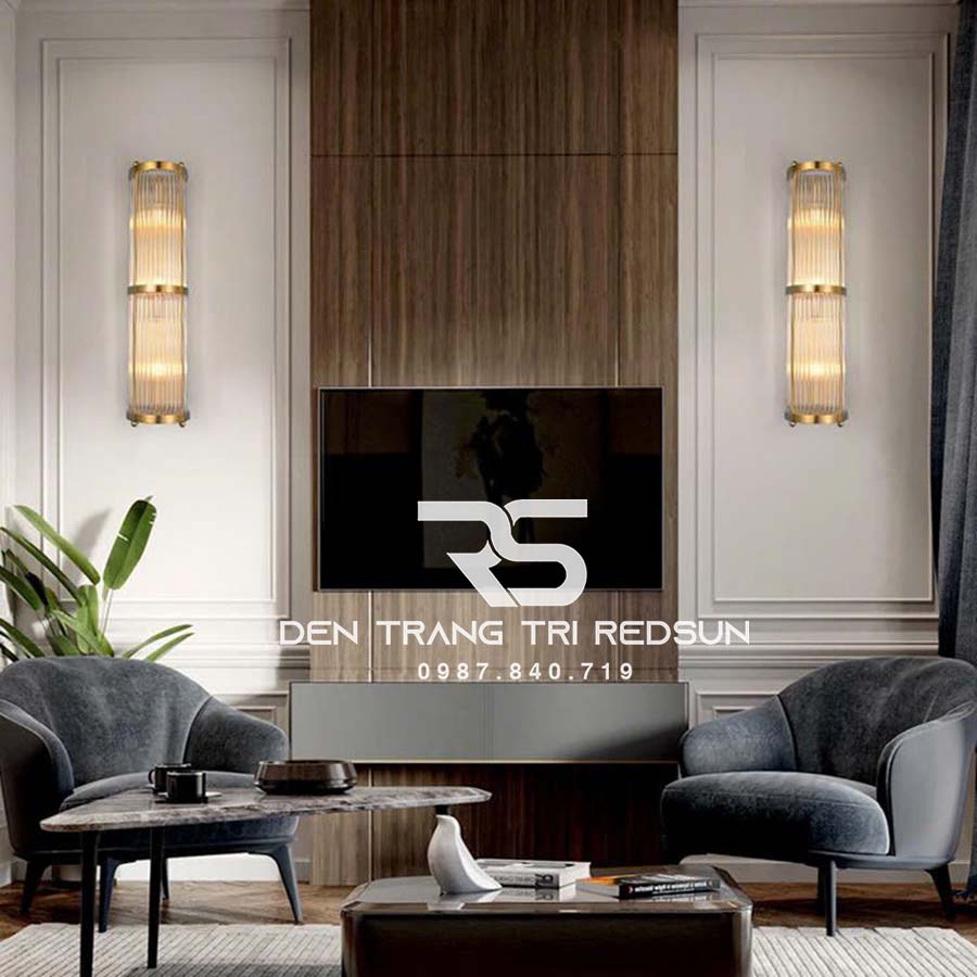 Đèn Tường Trang Trí Phòng Khách, Phòng Ngủ, Cầu Thang Phong Cách Bắc Âu Chất Liệu Pha Lê DTP-011