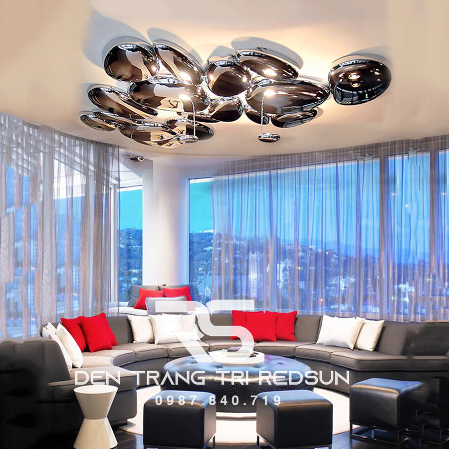 Đèn Ốp Trần Hiện Đại Phòng Khách, Phòng Ngủ Phong Cách Bắc Âu Skydro OT-019